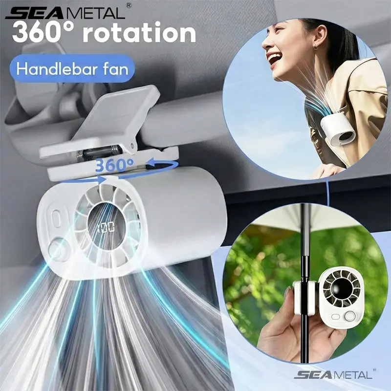 SEAMETAL Clip-On Car Fan 360° Rotatable 100-Speed Multi-Scene Portable Fan Long Service Life Lightweight USB Rechargeable
SEAMETAL Clip-On Car Fan 360° Rotatable 100-Speed Multi-Scene Portable Fan Long Service Life Lightweight USB Rechargeable