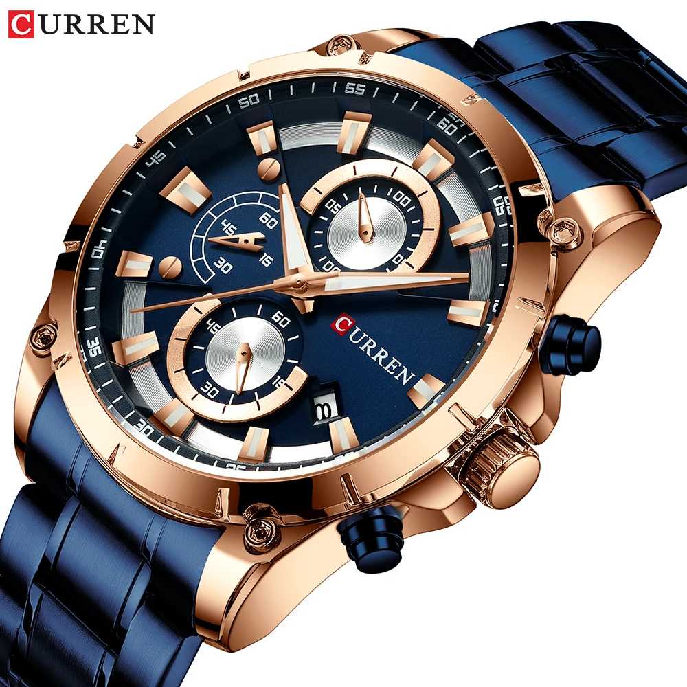 Business Quartz Men Watches Top Brand Luxury Men Military Wrist Watches Full Steel Men Sports Watch Waterproof Relogio Masculino
Business Quartz Men Watches Top Brand Luxury Men Military Wrist Watches Full Steel Men Sports Watch Waterproof Relogio Masculino