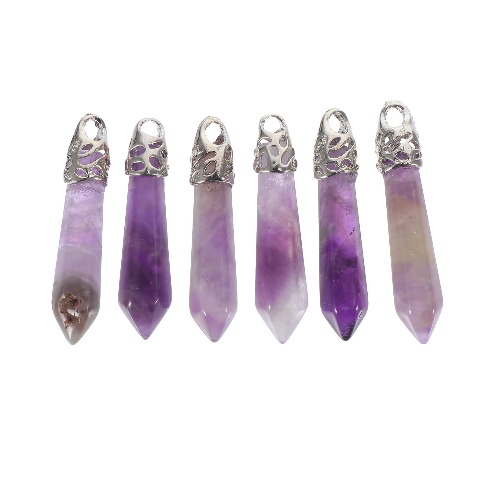 6Pcs Amethyst Pendant Creative DIY Jewelry Making Necklace Earring Bracelet Hanging Charms Amethyst Pendant Jewelry Supplies
6Pcs Amethyst Pendant Creative DIY Jewelry Making Necklace Earring Bracelet Hanging Charms Amethyst Pendant Jewelry Supplies