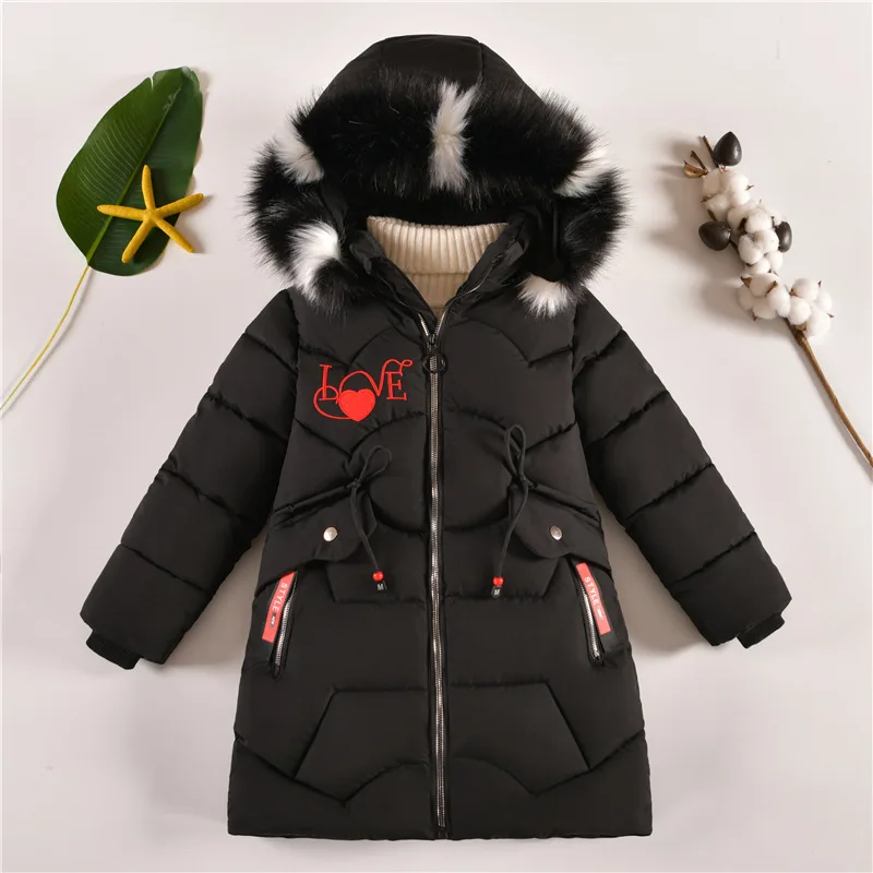 Kids Hooded Winter Fur Collar Coat 46 Se81ea53e50204c0d93ef3fb6142b4ef5S