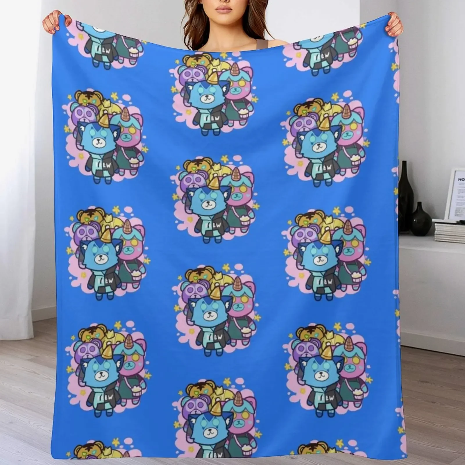 Krew Plushies Group Throw Blanket Easy Care Comfortable Blanket for Couch
Krew Plushies Group Throw Blanket Easy Care Comfortable Blanket for Couch