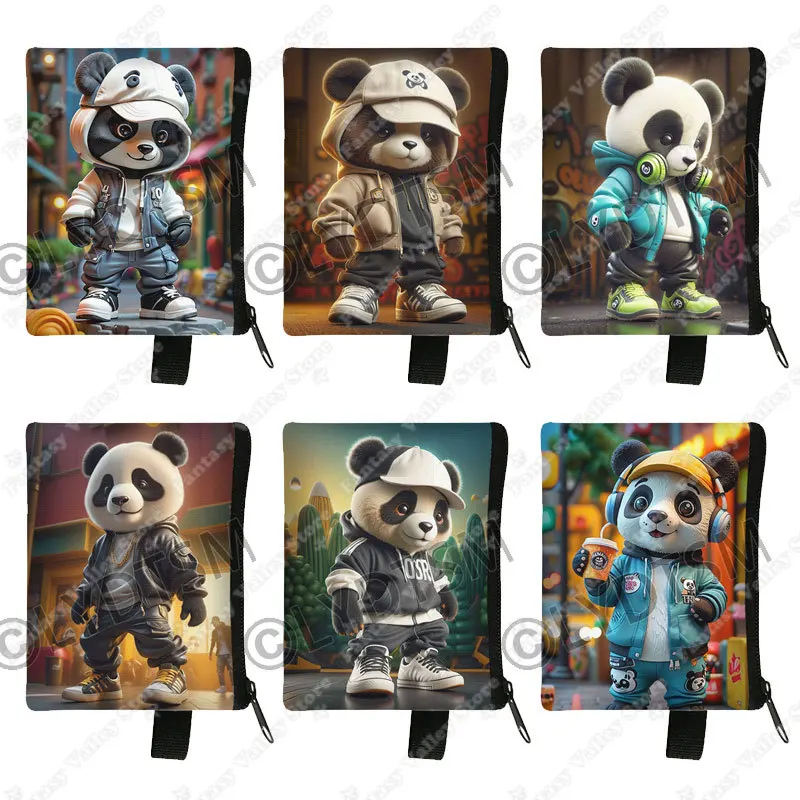 Hip Pop Panda Print Coin Bag Cool Panda Having Coffee Women Wallet Cards Earphone Holder Ladies Money Bag Zipper Pouch
Hip Pop Panda Print Coin Bag Cool Panda Having Coffee Women Wallet Cards Earphone Holder Ladies Money Bag Zipper Pouch