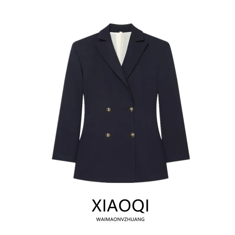 Spring Summer 2026 Women's Long Sleeve Slim Fit Double Breasted Suit Jacket Versatile New Arrival Fashionable Commute Style
Spring Summer 2026 Women's Long Sleeve Slim Fit Double Breasted Suit Jacket Versatile New Arrival Fashionable Commute Style
