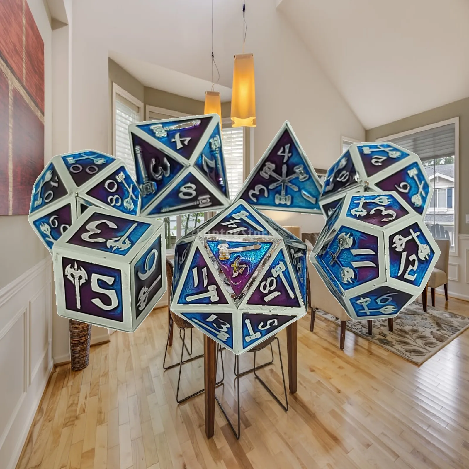 7 Pieces Multi Sided Dice Polyhedral Dices for Board Game, Roleplaying
7 Pieces Multi Sided Dice Polyhedral Dices for Board Game, Roleplaying