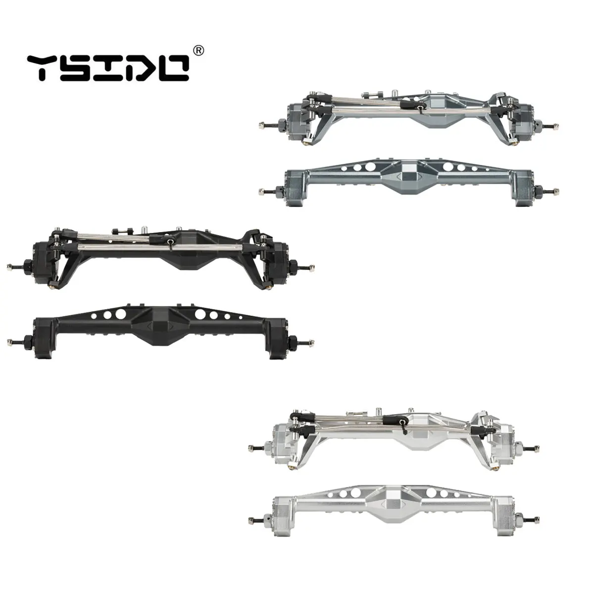 Aluminum Offset Capra Portal Axle with Constant Velocity Driveshift Adjustable Upper Link Mount for 1/10 RC Crawler Cheater Rigs
Aluminum Offset Capra Portal Axle with Constant Velocity Driveshift Adjustable Upper Link Mount for 1/10 RC Crawler Cheater Rigs