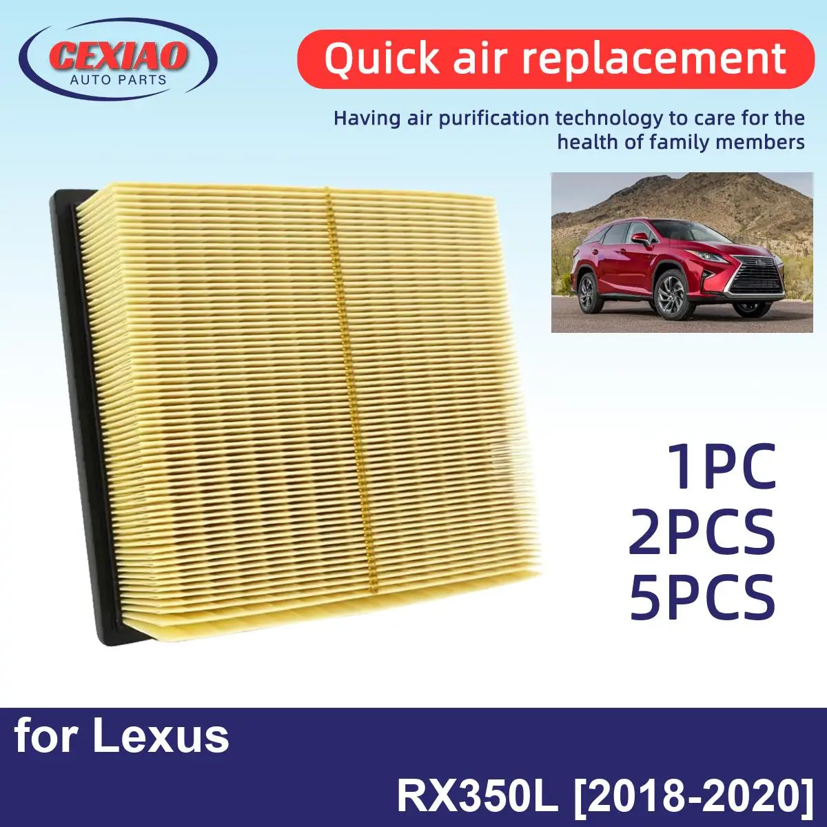 Фильтр для двигателя Lexus RX350L 2018-2020 CA10755 17801-0P050 17801-0P051, 1 шт., 2 шт.
Фильтр для двигателя Lexus RX350L 2018-2020 CA10755 17801-0P050 17801-0P051, 1 шт., 2 шт.
