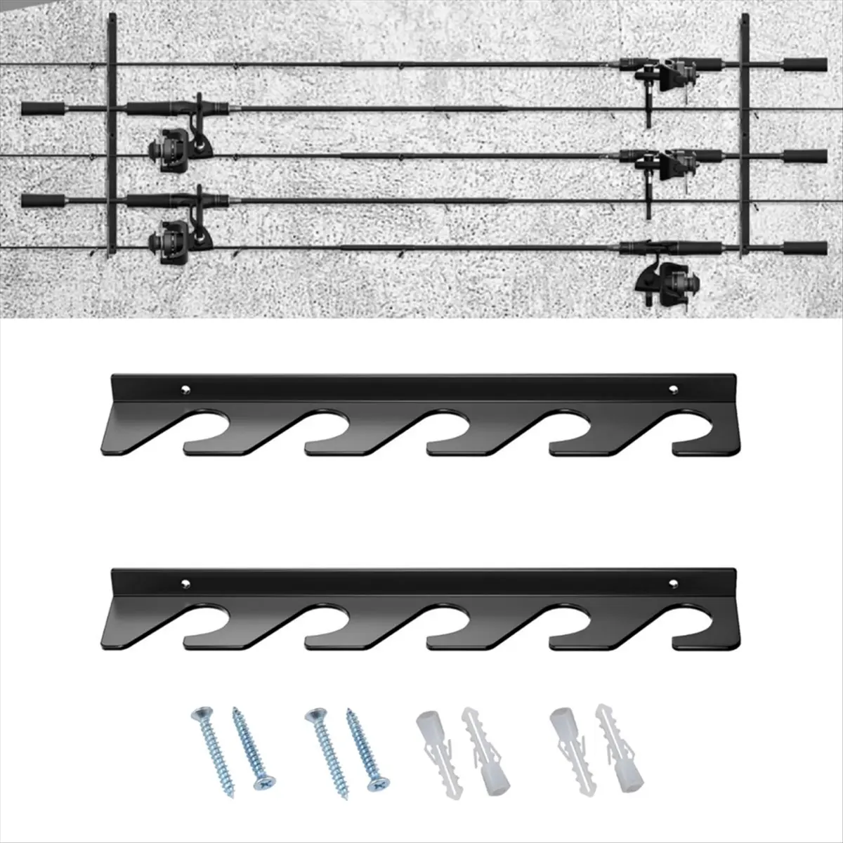 T34C Vertical Fishing Rod Holder Wall Mounted Fishing Poles Rack for Garage,Wall, Ceiling Rod Stand
T34C Vertical Fishing Rod Holder Wall Mounted Fishing Poles Rack for Garage,Wall, Ceiling Rod Stand