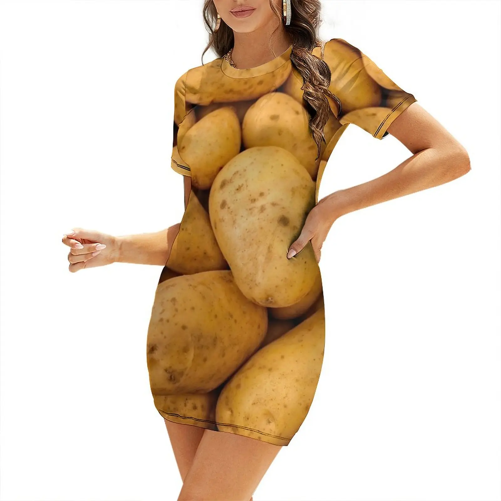 Potatoes Short-Sleeved Dress summer outfits for women 2025 summer women's dress 2025 summer dresses for women 2025 Dress
Potatoes Short-Sleeved Dress summer outfits for women 2025 summer women's dress 2025 summer dresses for women 2025 Dress
