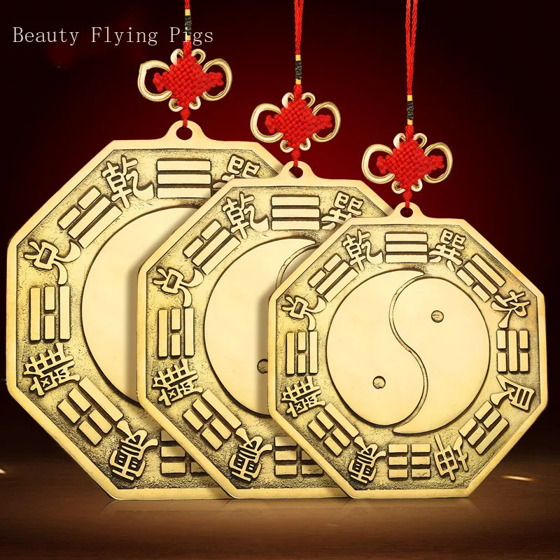 1PC Chinese Feng Shui Five Gossip Fu Tai Chi Bagua Copper Mirror Pendant Convex Exorcise Evil Town House Crafts Home Decoration
1PC Chinese Feng Shui Five Gossip Fu Tai Chi Bagua Copper Mirror Pendant Convex Exorcise Evil Town House Crafts Home Decoration