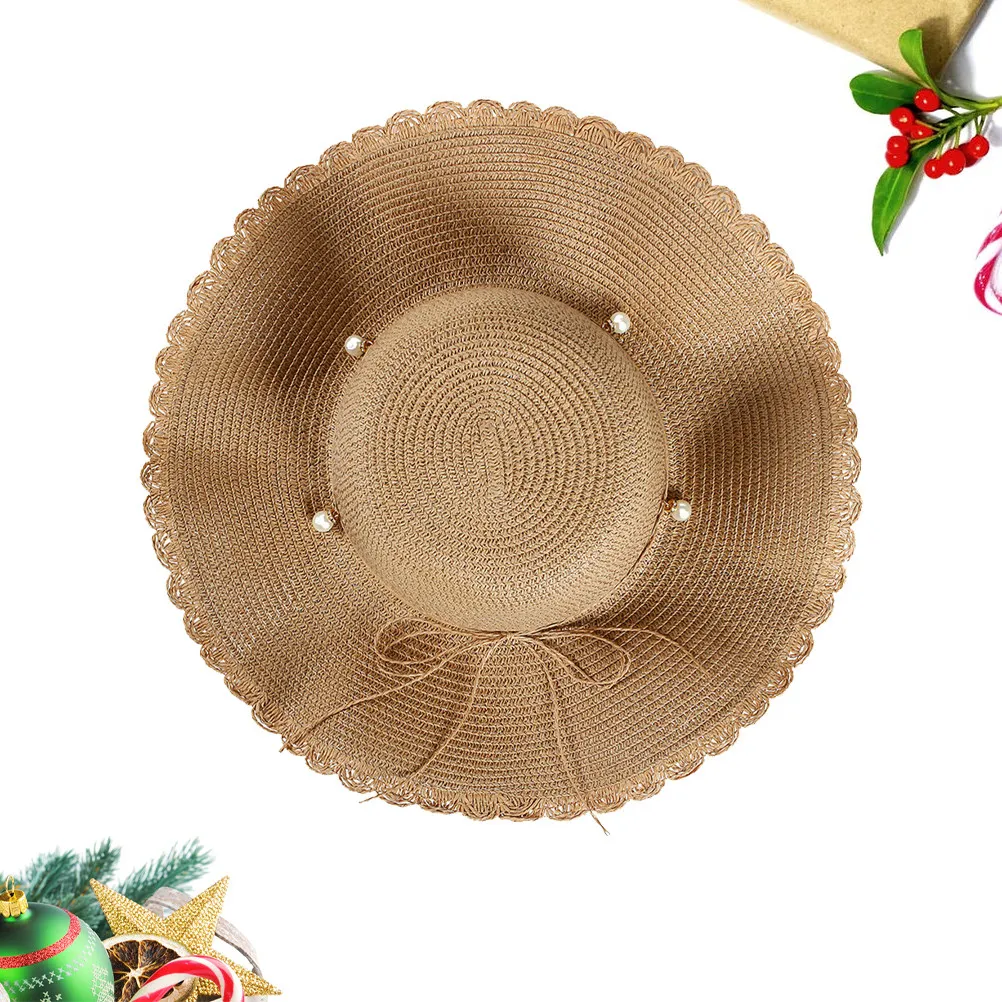 Summer Khaki Wide Brim Sun Hat Pearl Beach Hat Foldable Lightweight Sun Protection for Hiking Travel Camping Outdoor Events
Summer Khaki Wide Brim Sun Hat Pearl Beach Hat Foldable Lightweight Sun Protection for Hiking Travel Camping Outdoor Events