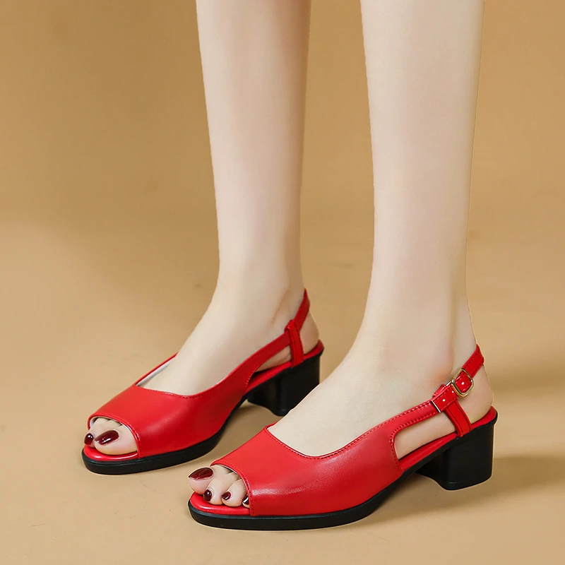 2025 Summer Retro Women's Peep Toe Sandals Fashion Med Heel Buckle Strap Sandals for Outdoor Daily Office & Career Wear Novelty
2025 Summer Retro Women's Peep Toe Sandals Fashion Med Heel Buckle Strap Sandals for Outdoor Daily Office & Career Wear Novelty