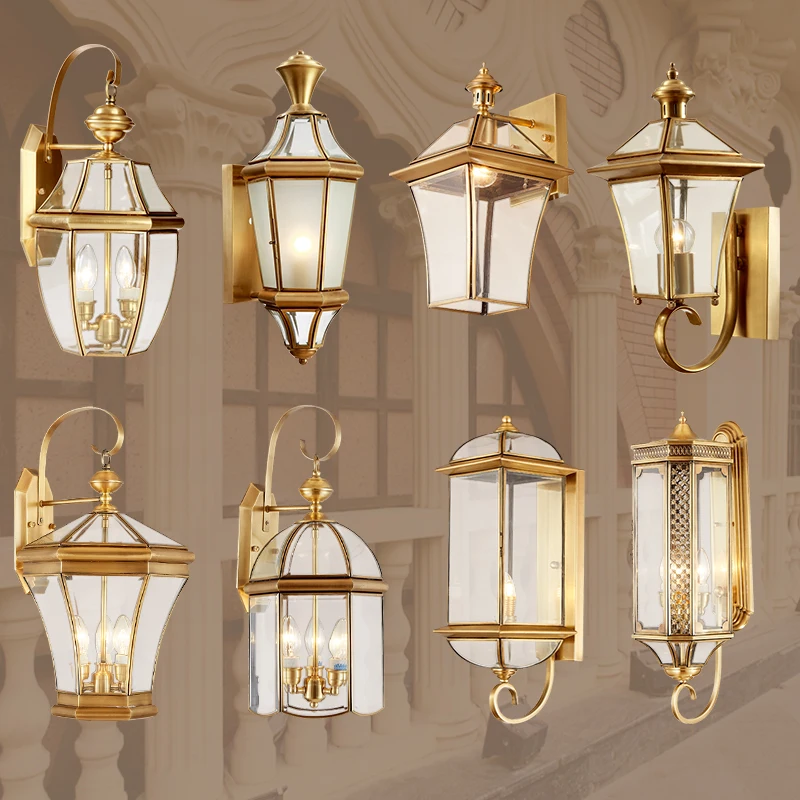 European style all-copper wall lamp outdoor waterproof courtyard outdoor wall lamp corridor aisle balcony lamp villa door wall l
European style all-copper wall lamp outdoor waterproof courtyard outdoor wall lamp corridor aisle balcony lamp villa door wall l