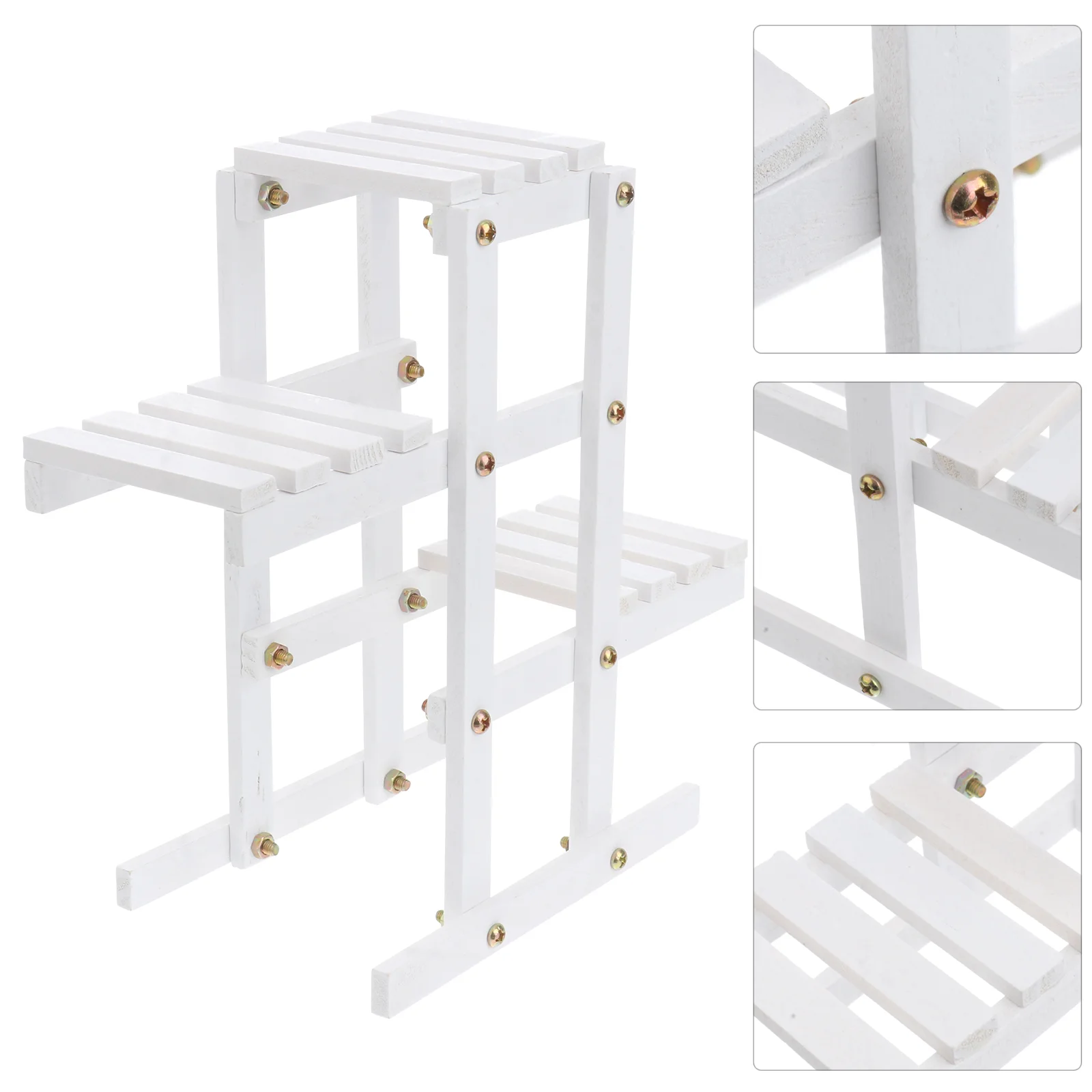 Wooden Storage Rack White Shelving Pot Rack Stand Holder Household Green Plants Potted Plant White Shelving Holder for Home
Wooden Storage Rack White Shelving Pot Rack Stand Holder Household Green Plants Potted Plant White Shelving Holder for Home