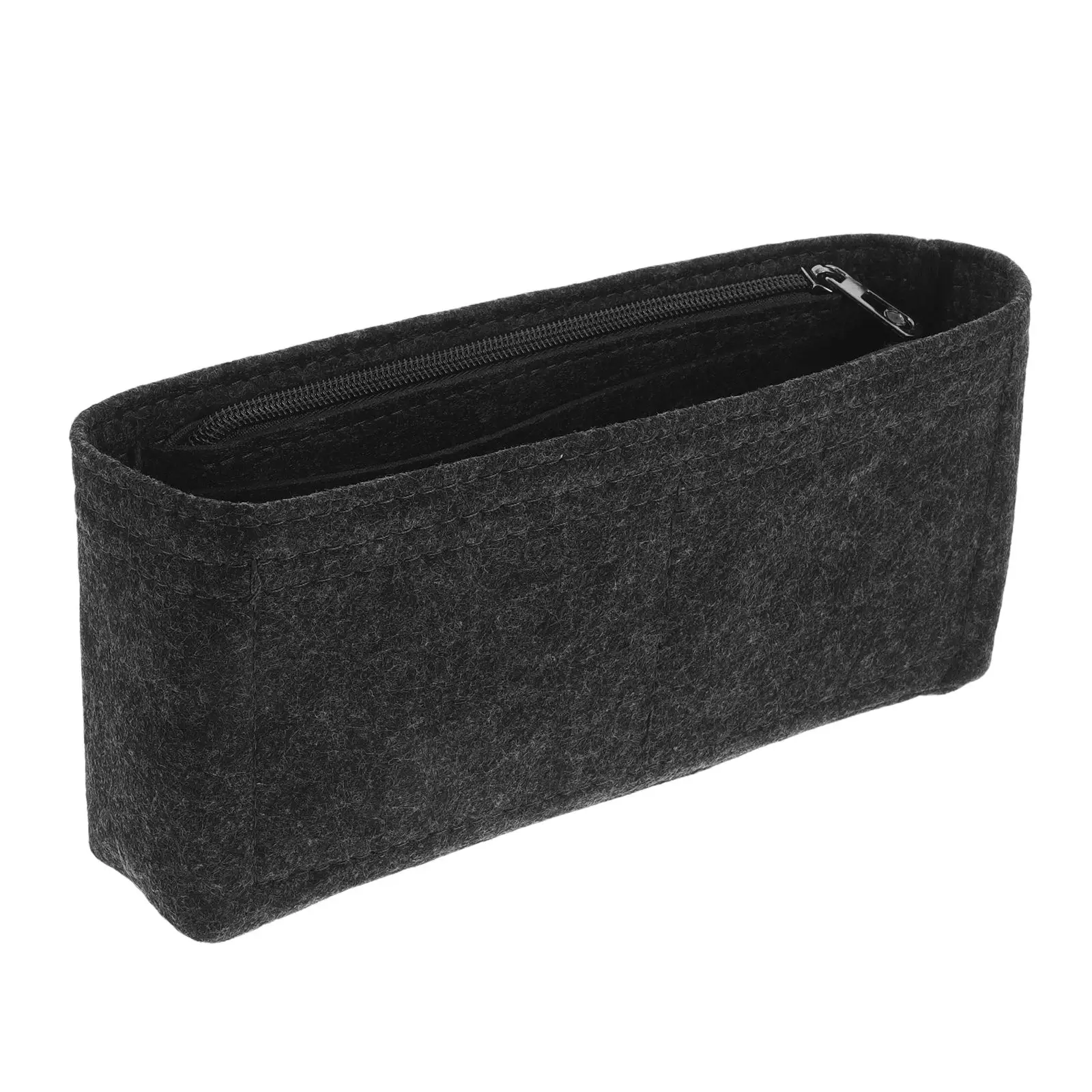 Felt Bag Large Capacity 24 5x11x4cm Deep Gray Zipper Storage Pouch Makeup Organizer Travel Toiletry Solution
Felt Bag Large Capacity 24 5x11x4cm Deep Gray Zipper Storage Pouch Makeup Organizer Travel Toiletry Solution