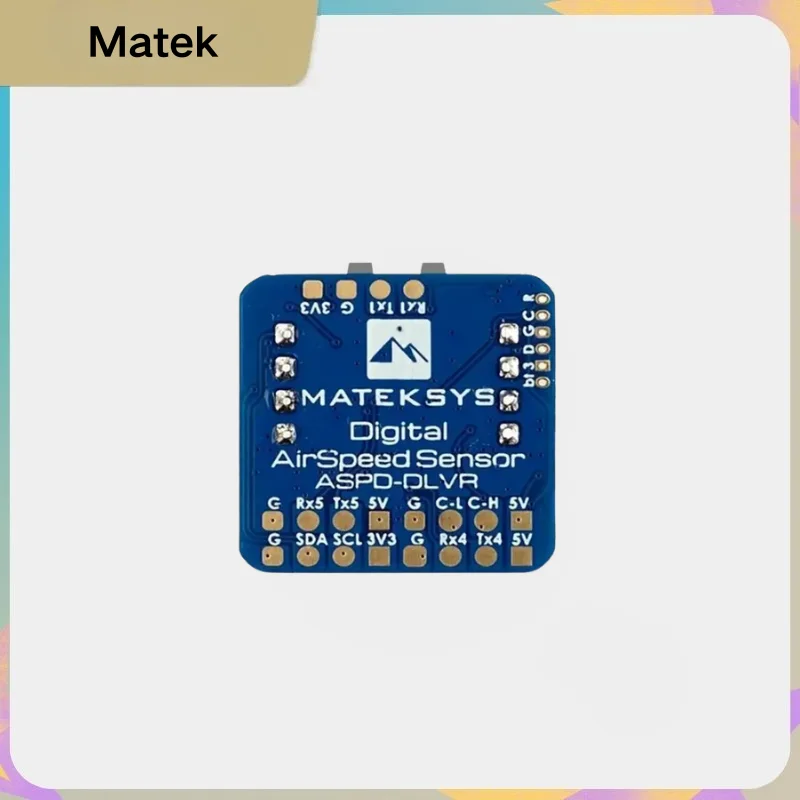MATEK System DIGITAL FLIGHT SPEED SENSOR ASPD-DLVR ArduPilot AP_Periph F405/F303 CAN node 4.5~5.5V for RC FPV Racing Drone
MATEK System DIGITAL FLIGHT SPEED SENSOR ASPD-DLVR ArduPilot AP_Periph F405/F303 CAN node 4.5~5.5V for RC FPV Racing Drone