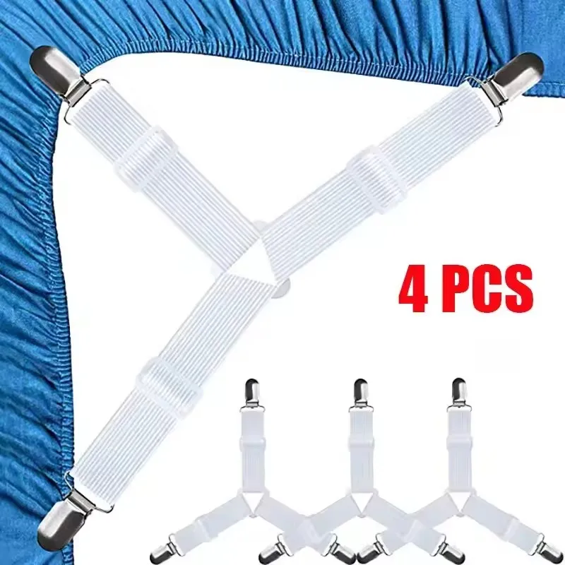 4 Pcs Triangle Bed Sheet Holders Fitted Sheet Clips Adjustable Sheet Suspenders Mattress Gripper Clips for Bed Mattress Cover
4 Pcs Triangle Bed Sheet Holders Fitted Sheet Clips Adjustable Sheet Suspenders Mattress Gripper Clips for Bed Mattress Cover