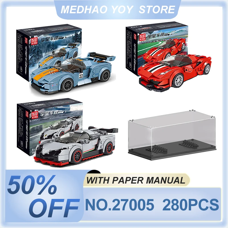 MOULD KING 27005 Technical Car Building Toys The Sport Speed Racing Car Model With Display Box Assembly Bricks Christmas Gifts
MOULD KING 27005 Technical Car Building Toys The Sport Speed Racing Car Model With Display Box Assembly Bricks Christmas Gifts