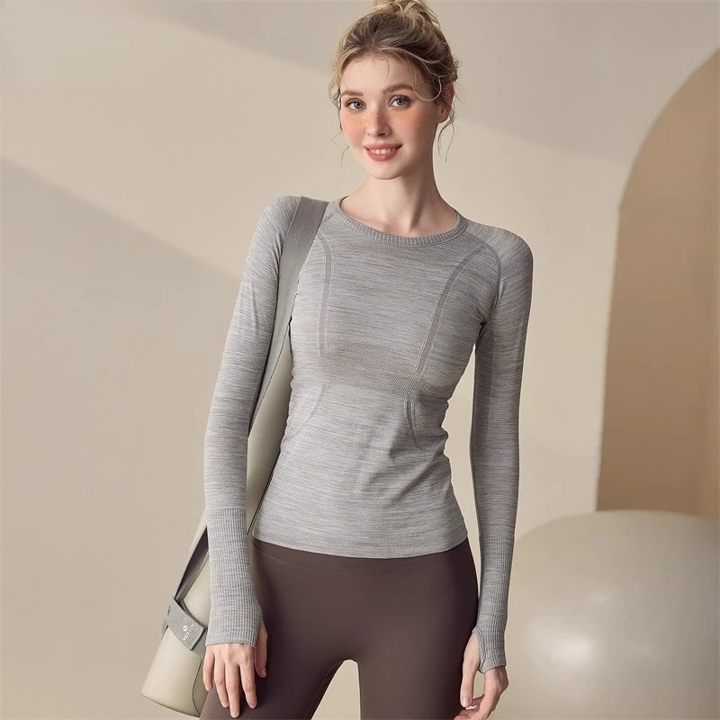 Sports Long Sleeve Running T-shirt Women's Quick Dry Breathable Slim Fit Yoga Wear Pilates Training Fitness Top Spring Summer
Sports Long Sleeve Running T-shirt Women's Quick Dry Breathable Slim Fit Yoga Wear Pilates Training Fitness Top Spring Summer