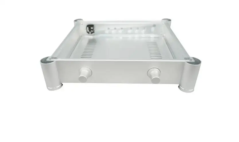 Silver Full Aluminum Enclosure / tube AMP case Preamp box/ HIFI DIY chassis 3607T EL34 tube amplifier box
Silver Full Aluminum Enclosure / tube AMP case Preamp box/ HIFI DIY chassis 3607T EL34 tube amplifier box