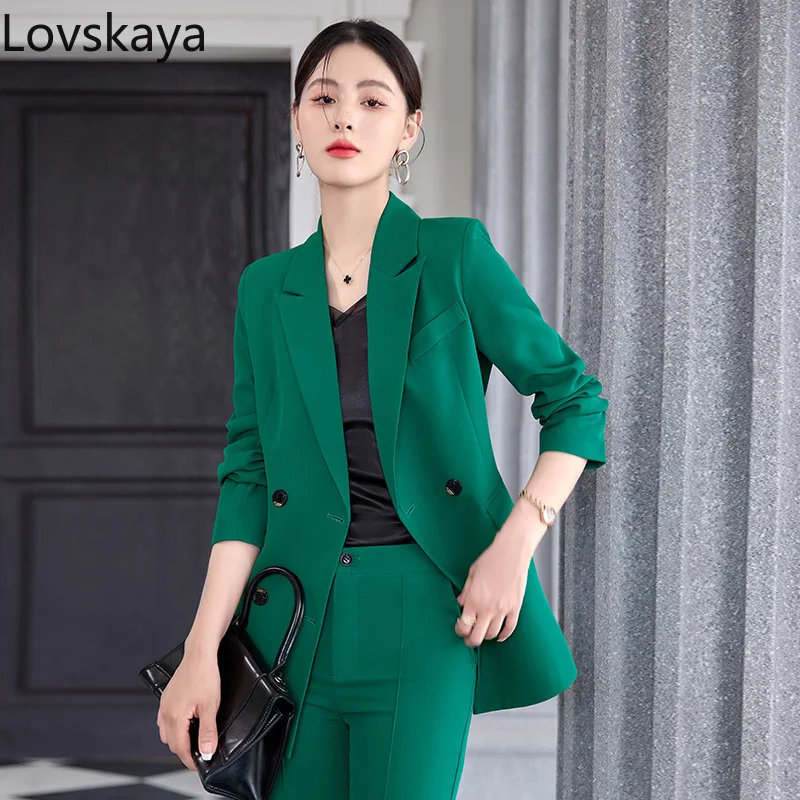 New professional suit set with double breasted fashionable high-end street explosion orange suit jacket wide leg pants for women
New professional suit set with double breasted fashionable high-end street explosion orange suit jacket wide leg pants for women