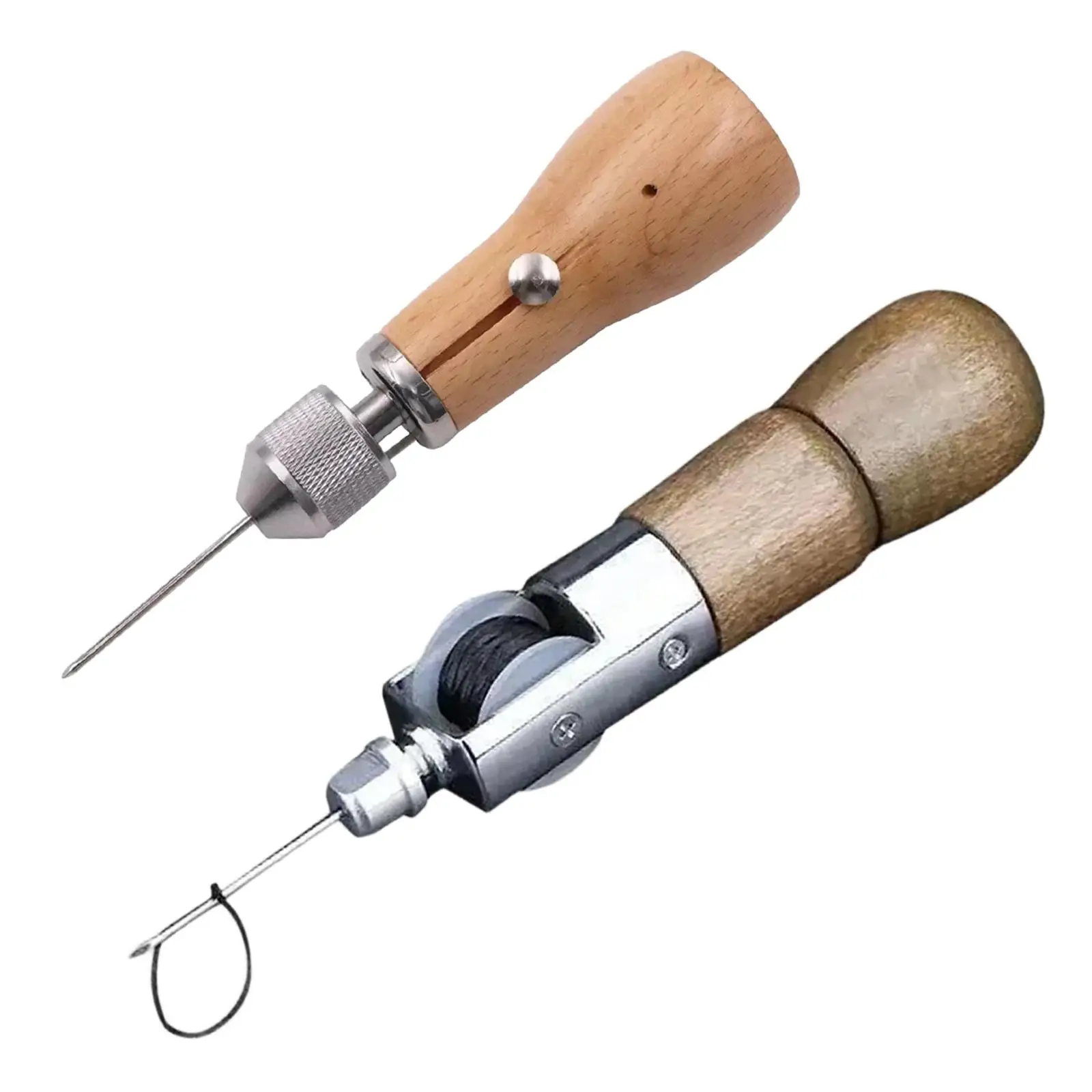 DIY Leathercraft Sewing Awl Portable Wood Handle Repair Stitch Tool Professional Leather Tools for Shoes Bags Belts
DIY Leathercraft Sewing Awl Portable Wood Handle Repair Stitch Tool Professional Leather Tools for Shoes Bags Belts