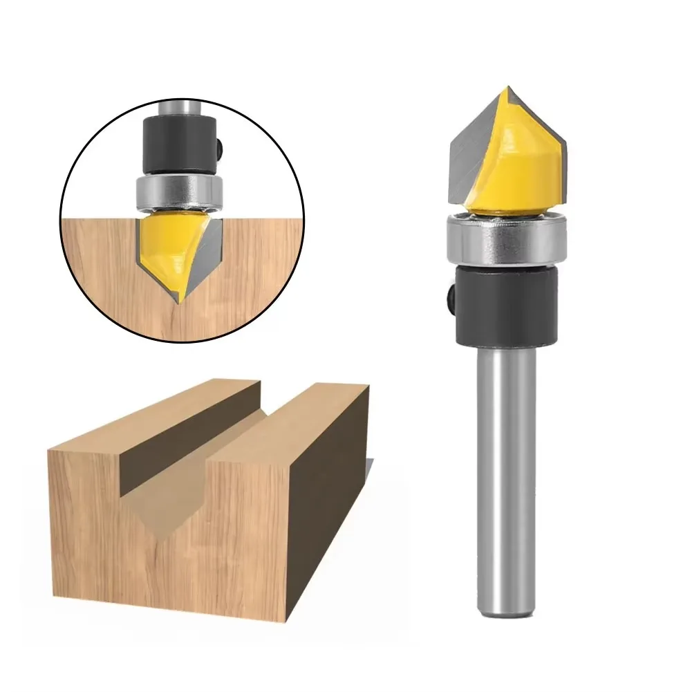 1PC 1/4" 6.35MM 6MM Shank Milling Cutter Wood Carving V Groove Wood Router Bit Carving Trimming Slotting Bit 90 Degree Milling
1PC 1/4" 6.35MM 6MM Shank Milling Cutter Wood Carving V Groove Wood Router Bit Carving Trimming Slotting Bit 90 Degree Milling