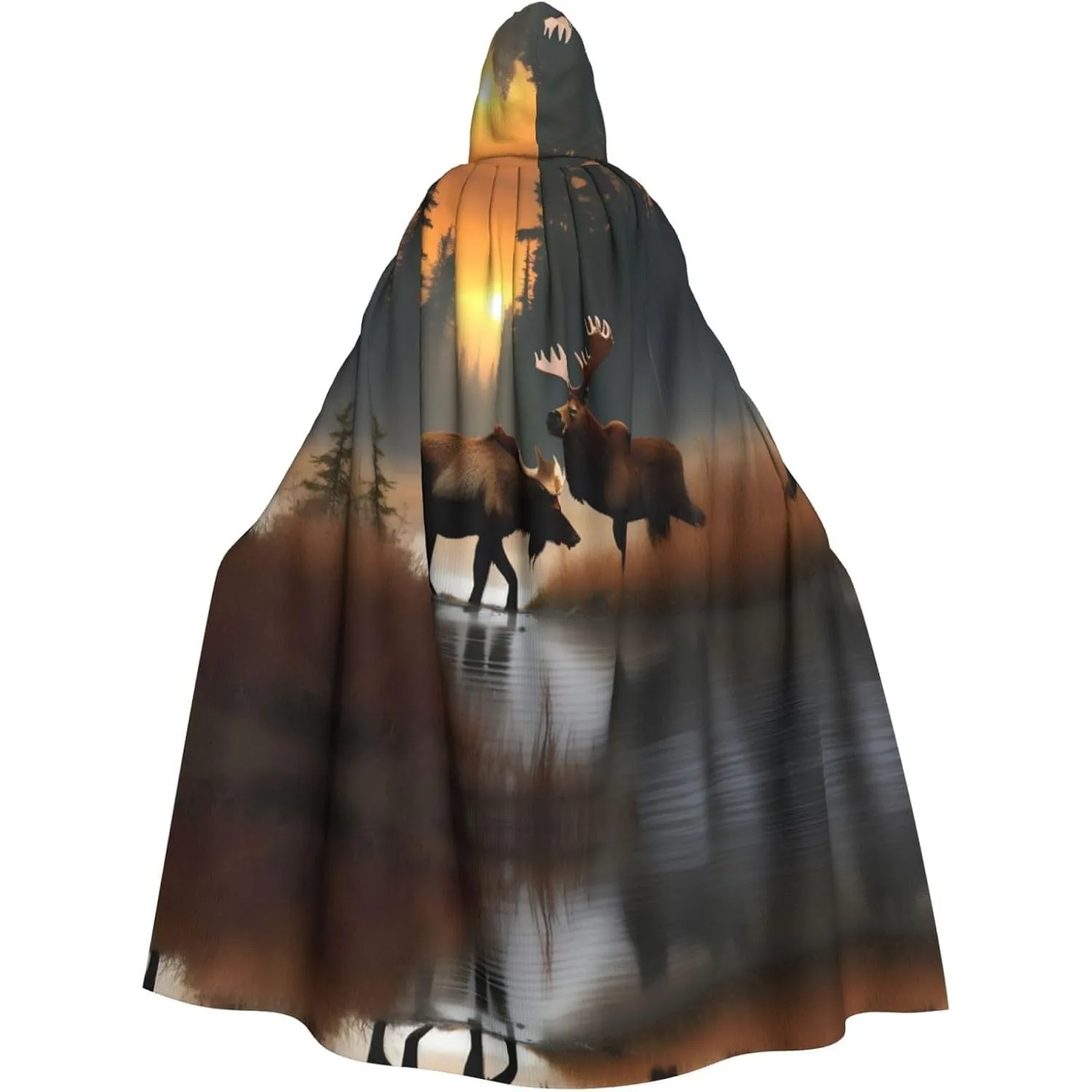 Накидка с капюшоном для взрослых с принтом оленя, медведя и лося, карнавальная праздничная накидка, халат для косплея, костюм для вечеринки, готический карнавал
Накидка с капюшоном для взрослых с принтом оленя, медведя и лося, карнавальная праздничная накидка, халат для косплея, костюм для вечеринки, готический карнавал