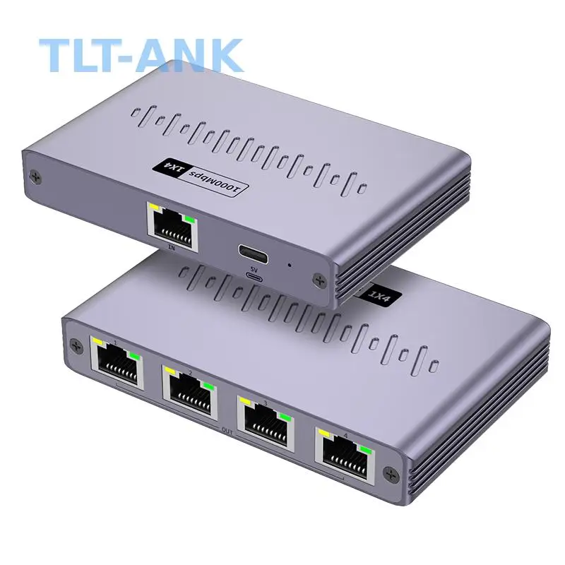 Ultra High-speed 1 to 4 Gigabit Splitter RJ45 Network Extender Ethernet Port Splitter 1-in 4-out for Computer
Ultra High-speed 1 to 4 Gigabit Splitter RJ45 Network Extender Ethernet Port Splitter 1-in 4-out for Computer