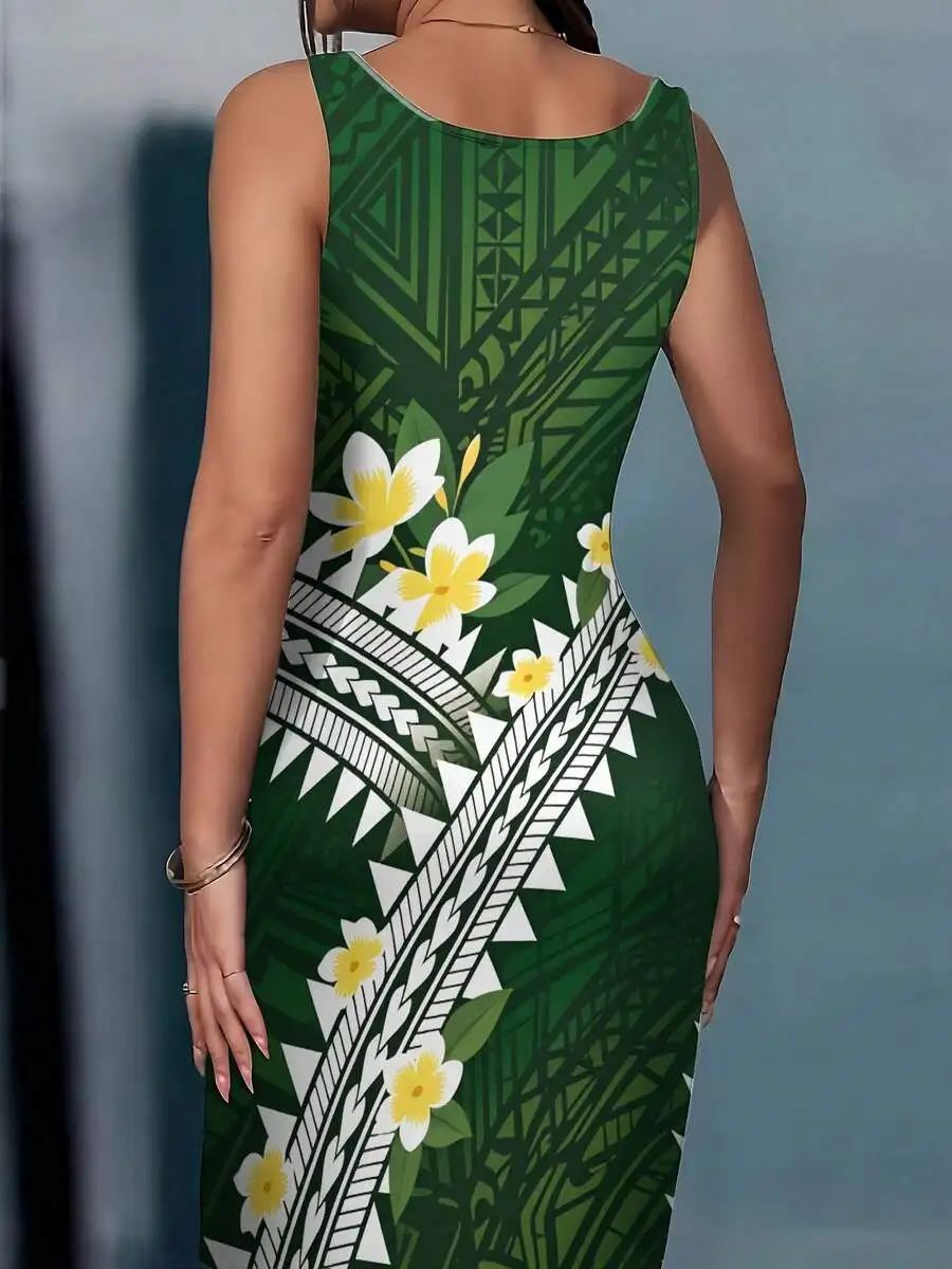 Tropical Floral And Geometric Print Round Neck Sleeveless Bodycon Dress For Women
Tropical Floral And Geometric Print Round Neck Sleeveless Bodycon Dress For Women