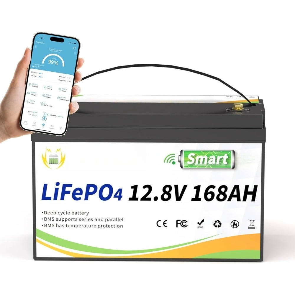 Lithium Battery 12V 168AH With Smart BMS and 17000 Deep Cycles Lifepo4 Battery Grade A Cells for Marine Trolling Motor
Lithium Battery 12V 168AH With Smart BMS and 17000 Deep Cycles Lifepo4 Battery Grade A Cells for Marine Trolling Motor