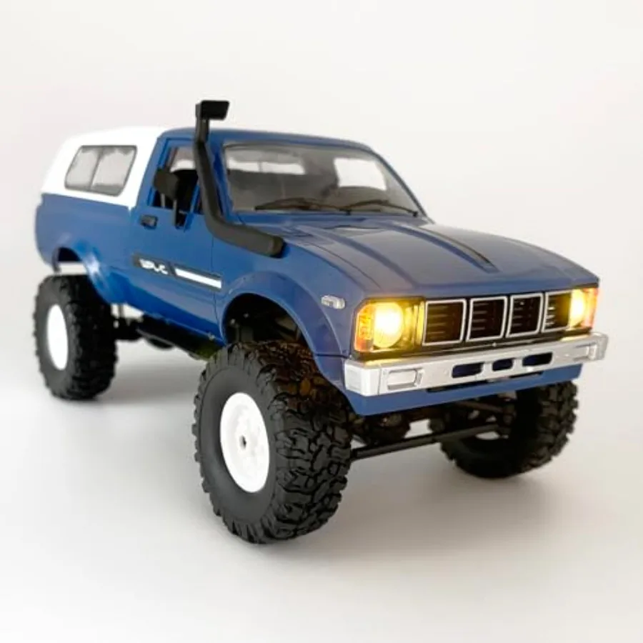 RC Crawler WPL C24 1/16 Scale 4x4 Off Road RTR Remote Control Truck All Terrain with Proportional Steering LED Lights 2.4 GHz B
RC Crawler WPL C24 1/16 Scale 4x4 Off Road RTR Remote Control Truck All Terrain with Proportional Steering LED Lights 2.4 GHz B
