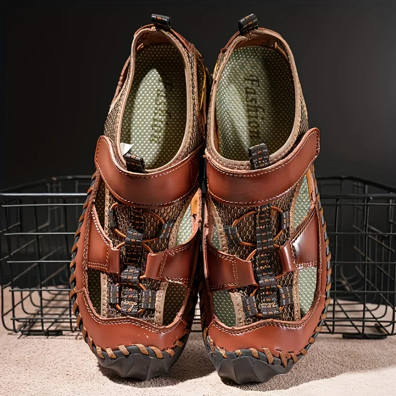2025 Summer Men Sandals Genuine Leather Mens Casual Shoes Outdoor Men Leather Sandals for Men Beach Shoes Roman Mens Shoes
2025 Summer Men Sandals Genuine Leather Mens Casual Shoes Outdoor Men Leather Sandals for Men Beach Shoes Roman Mens Shoes