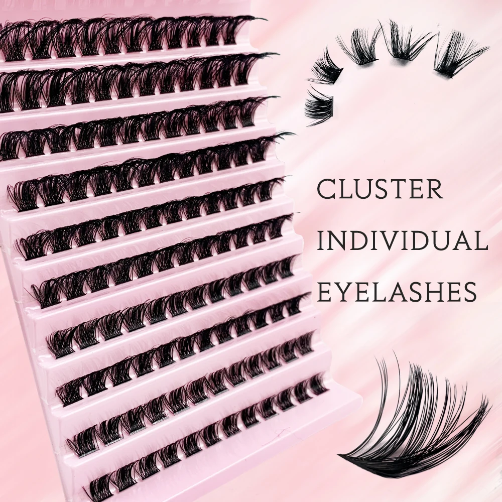 Individual DIY Cluster Lashes 120 Pcs Cross Style Self Adhesive Mix Length Eyelashes Natural Long Soft Fluffy Mink Cils Make Up
Individual DIY Cluster Lashes 120 Pcs Cross Style Self Adhesive Mix Length Eyelashes Natural Long Soft Fluffy Mink Cils Make Up