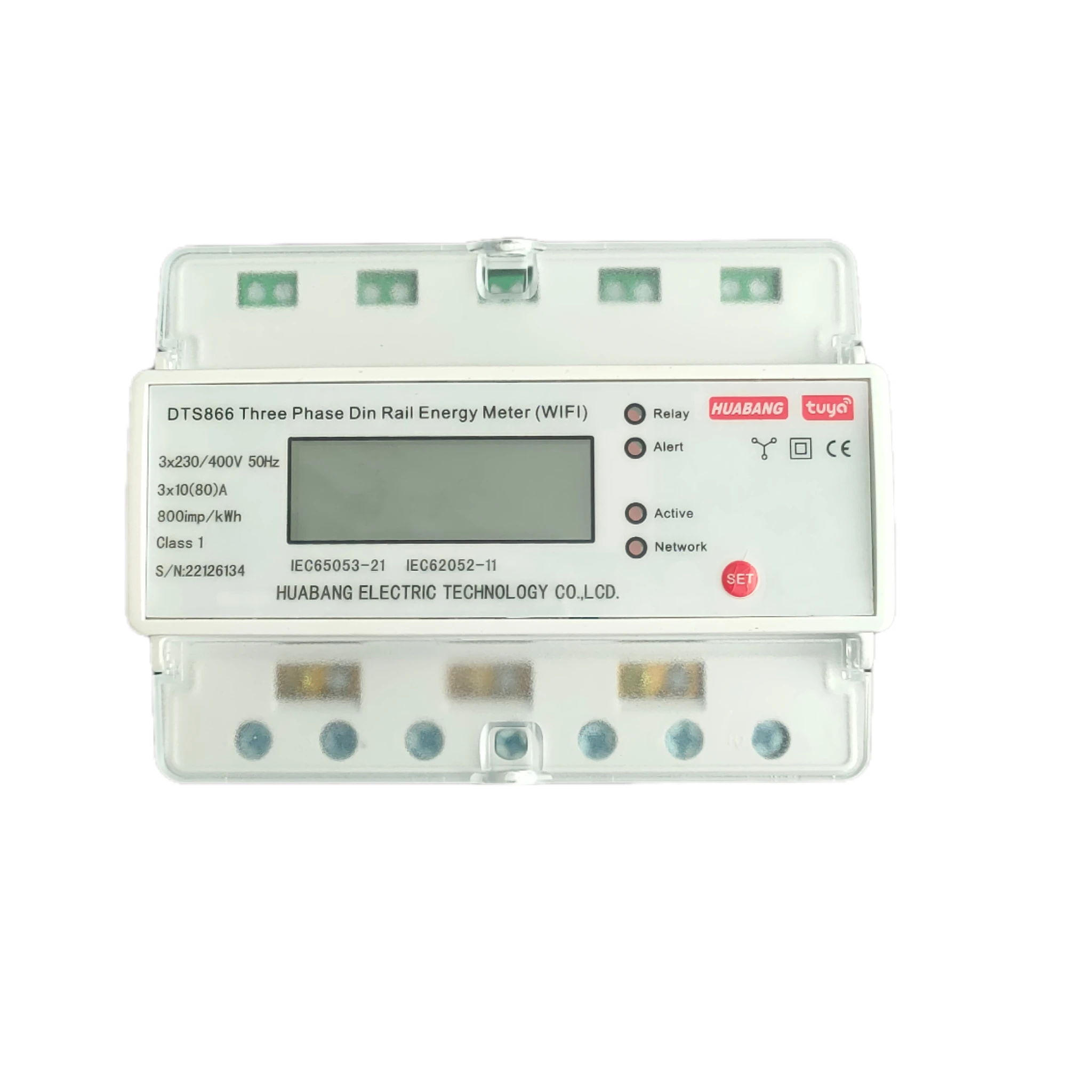 TUYA WIFI electricity meter wireless three phase din rail energy meter wifi smart meter direct connection 10-80A
TUYA WIFI electricity meter wireless three phase din rail energy meter wifi smart meter direct connection 10-80A