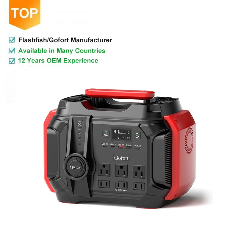 Flashfish 500W Emergency Energy Camping Lithium Battery Batterie Outdoor Portable Power Stations For Sale
Flashfish 500W Emergency Energy Camping Lithium Battery Batterie Outdoor Portable Power Stations For Sale
