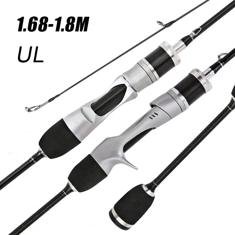 Small Bait Finesse System UL Spinning Casting Fishing Rod Carbon Fiber Ultralight 2 Pieces 1.68-1.8m 1-8g For Trout Fishing Rod
Small Bait Finesse System UL Spinning Casting Fishing Rod Carbon Fiber Ultralight 2 Pieces 1.68-1.8m 1-8g For Trout Fishing Rod