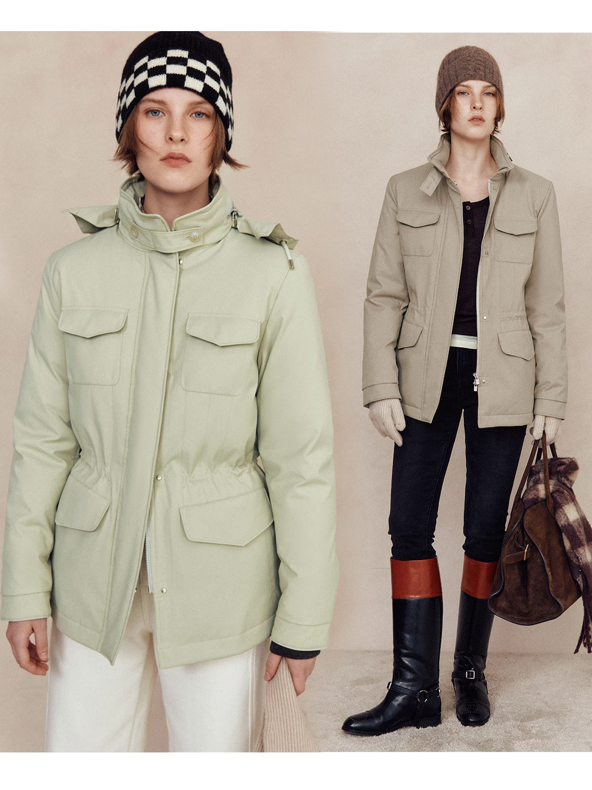 Высококачественное уличное охотничье пуховое пальто из технической ткани с капюшоном и застежкой на талии, водонепроницаемое женское пуховое пальто на гусином пуху Jaet
Высококачественное уличное охотничье пуховое пальто из технической ткани с капюшоном и застежкой на талии, водонепроницаемое женское пуховое пальто на гусином пуху Jaet