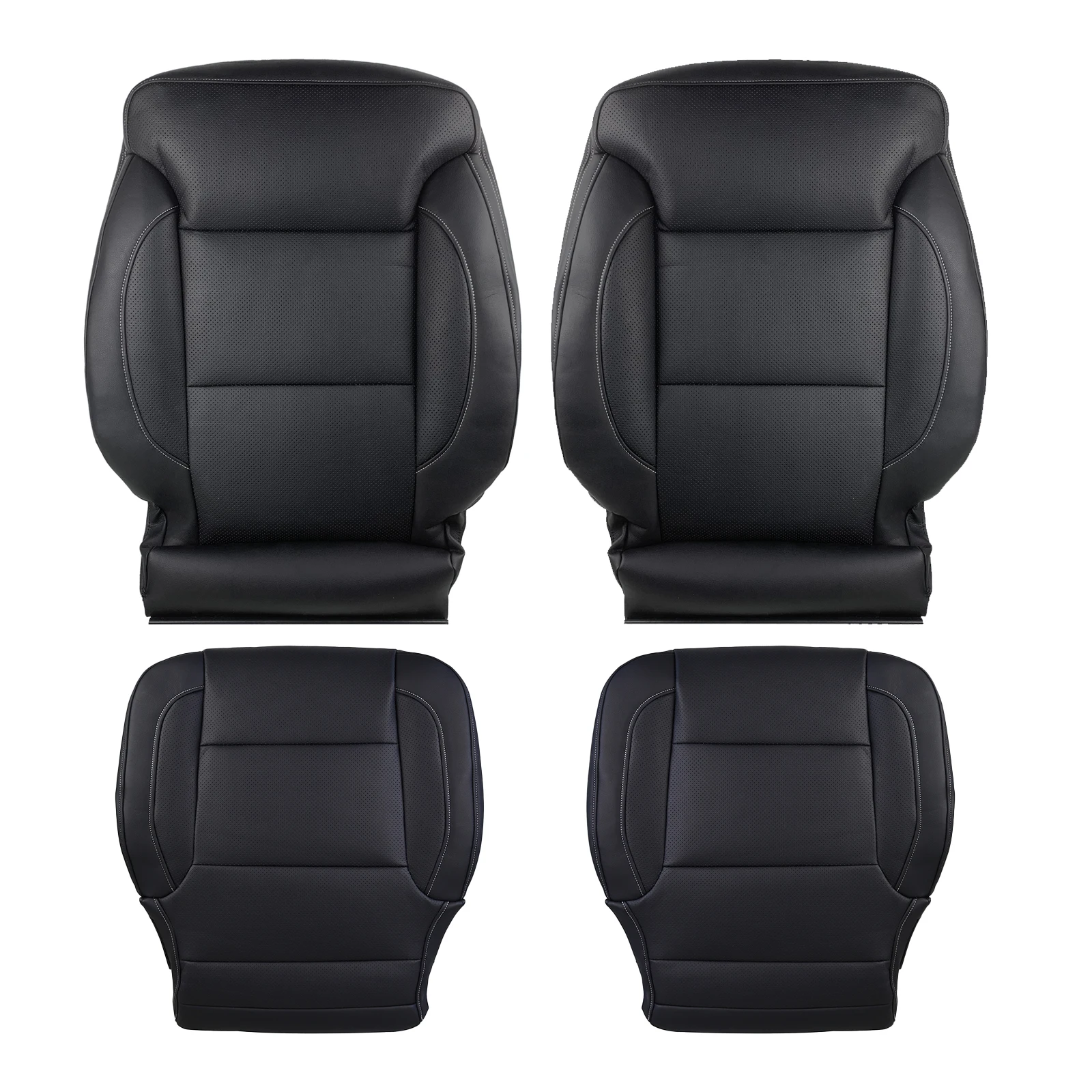 Driver/Passenger Side Seat Cover Bottom/Back Leather Seat Covers Replacement for S-ilverado 1500 2500 2015-2019
Driver/Passenger Side Seat Cover Bottom/Back Leather Seat Covers Replacement for S-ilverado 1500 2500 2015-2019