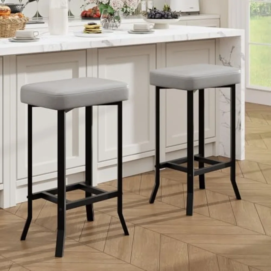 24.6 Inch Bar Stools, Bar Chairs, Premium Faux Leather Barstools with Irregular Legs, Compact Counter Stools for Small Spaces,
24.6 Inch Bar Stools, Bar Chairs, Premium Faux Leather Barstools with Irregular Legs, Compact Counter Stools for Small Spaces,