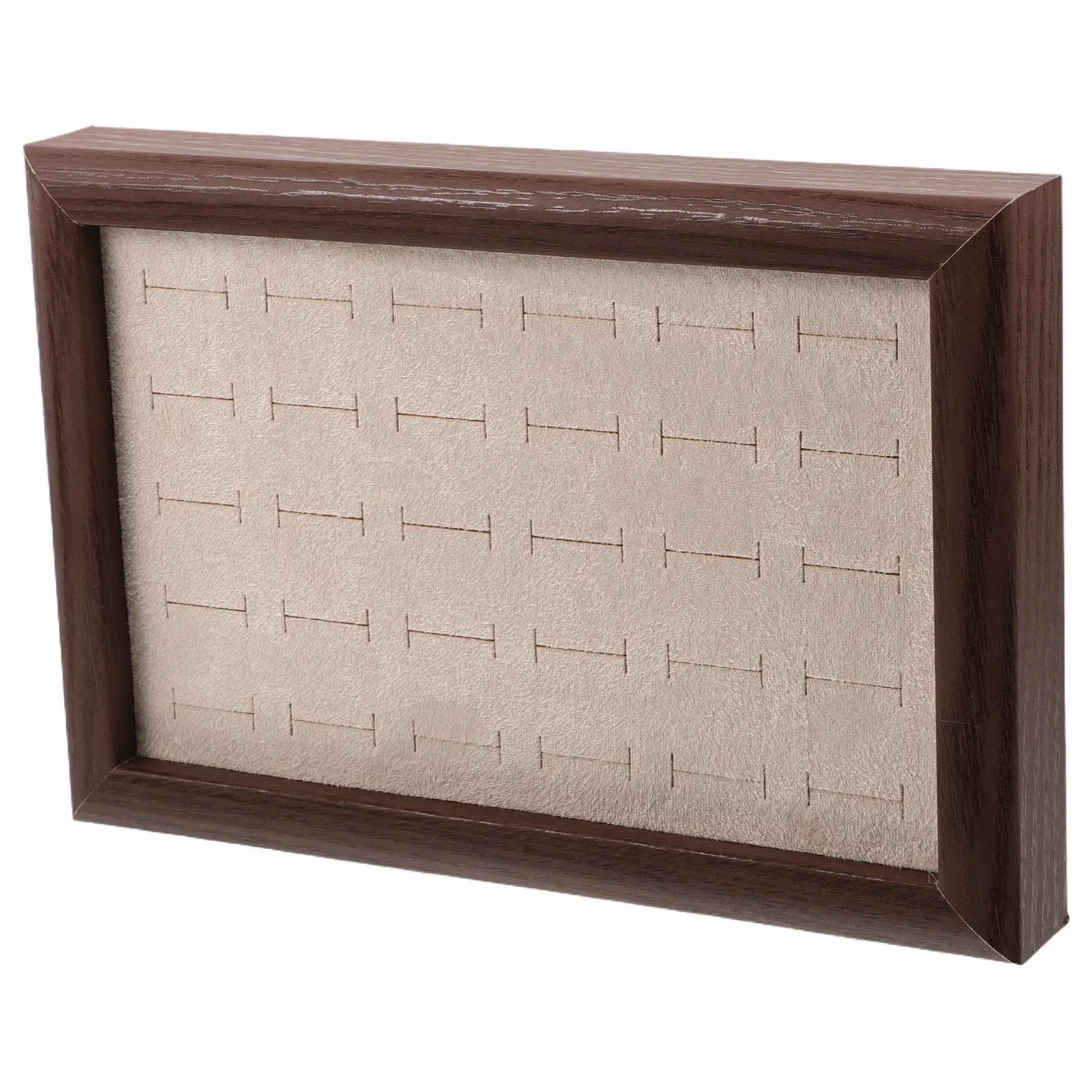Wooden Rings Organizer Jewelry Tray Walnut Color 30 Compartments Necklace Ring Earring Display Jewelry Storage
Wooden Rings Organizer Jewelry Tray Walnut Color 30 Compartments Necklace Ring Earring Display Jewelry Storage