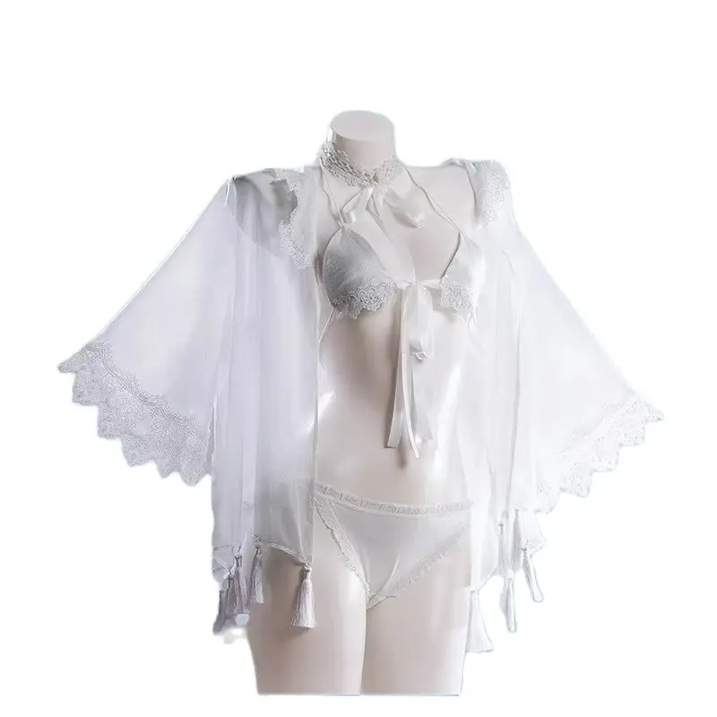Anime Game Azur Lane Cosplay Costumes Shinano Sexy Bikini Swimsuit Suit White Sheer Tulle Coat Bra Shorts Collar Collar Anklet
Anime Game Azur Lane Cosplay Costumes Shinano Sexy Bikini Swimsuit Suit White Sheer Tulle Coat Bra Shorts Collar Collar Anklet