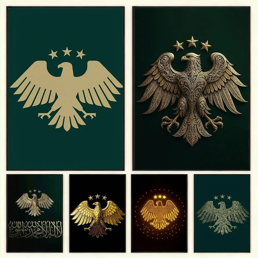Eagle Syrian New 2026 Logo Flag Poster HD Quality Wall Art Retro Posters For Home Room Wall Decor Self Adhesive
Eagle Syrian New 2026 Logo Flag Poster HD Quality Wall Art Retro Posters For Home Room Wall Decor Self Adhesive