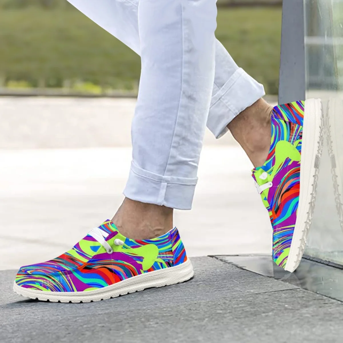 INSTANTARTS Fluorescent Pigment Painted Personality Cool Custom Ladies Casual Loafers Men Fashion Design Summer Soft Flat Shoes
INSTANTARTS Fluorescent Pigment Painted Personality Cool Custom Ladies Casual Loafers Men Fashion Design Summer Soft Flat Shoes