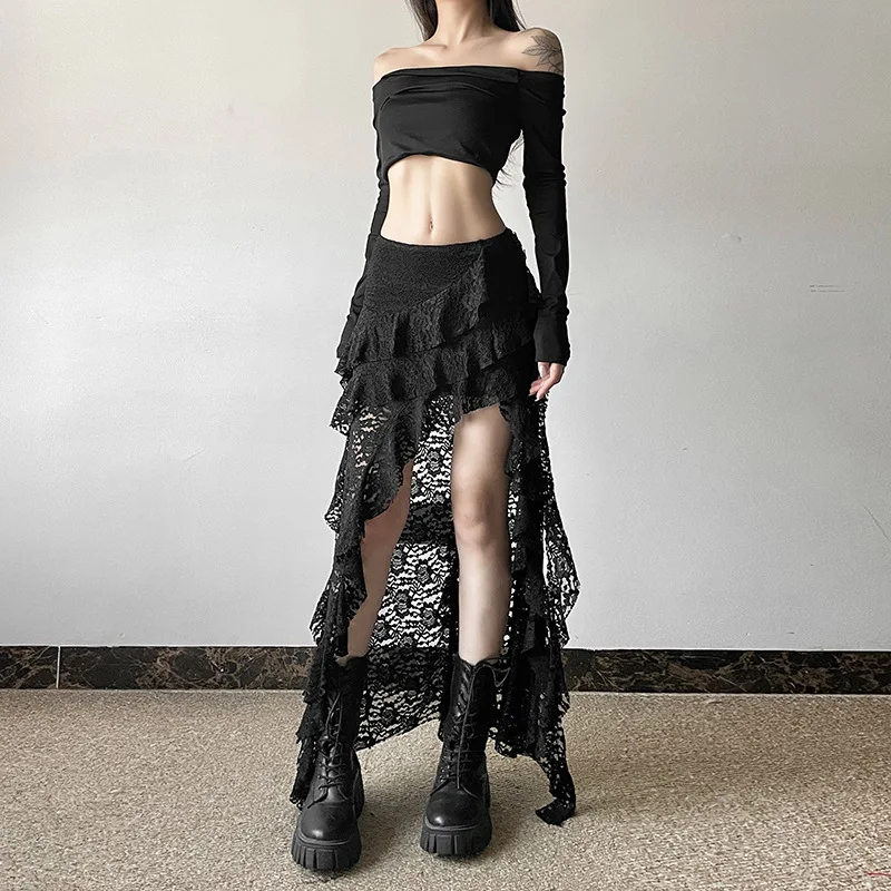 2025 Women's Fashion Spring Summer Y2K Lotus Leaf Patchwork Lace Slimming High Waist Irregular Cake Lace Wavy Pleated Edge Skirt
2025 Women's Fashion Spring Summer Y2K Lotus Leaf Patchwork Lace Slimming High Waist Irregular Cake Lace Wavy Pleated Edge Skirt