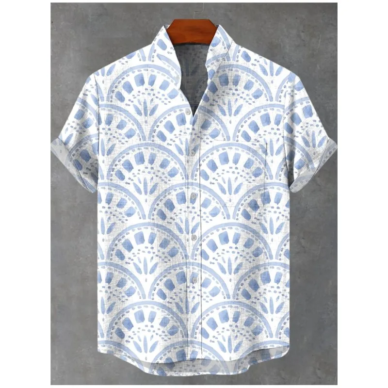 2025 Men's New Striped Linen Short Sleeve Shirt For Summer Refreshing And Comfortable Fabric High Quality Button Top
2025 Men's New Striped Linen Short Sleeve Shirt For Summer Refreshing And Comfortable Fabric High Quality Button Top