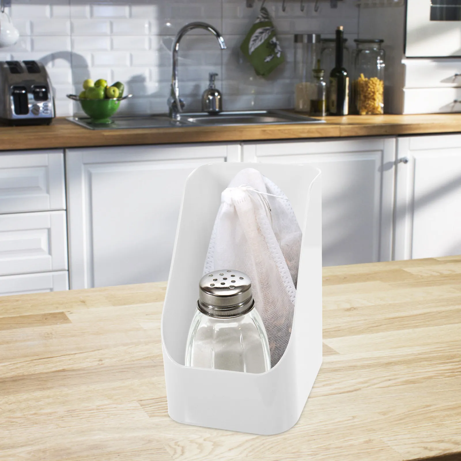 Tea Bag Organizer Sugar Packet Holder Desktop Tea Storage Box Multi Function Small Item Container for Cabinets Restaurants