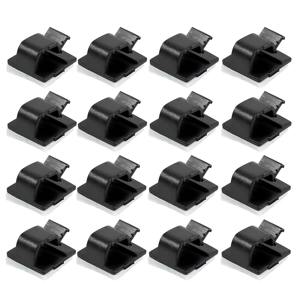 25pcs Cable Clips Durable Plastic Self Adhesive Cord Management Home Office Organizer Black Color Wire Fixation Storage Clamp
25pcs Cable Clips Durable Plastic Self Adhesive Cord Management Home Office Organizer Black Color Wire Fixation Storage Clamp