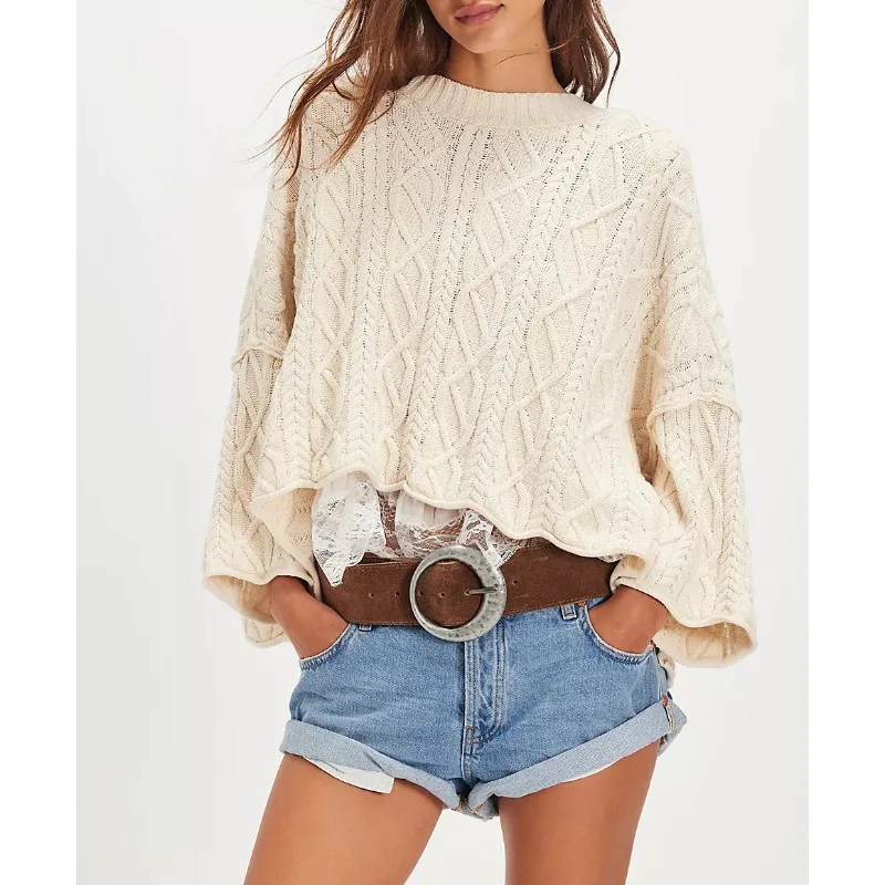 Осенний женский укороченный вязаный свитер с круглым вырезом, свободный пуловер большого размера, повседневный джемпер, уютный трикотаж, осенний модный уличный топ
Осенний женский укороченный вязаный свитер с круглым вырезом, свободный пуловер большого размера, повседневный джемпер, уютный трикотаж, осенний модный уличный топ