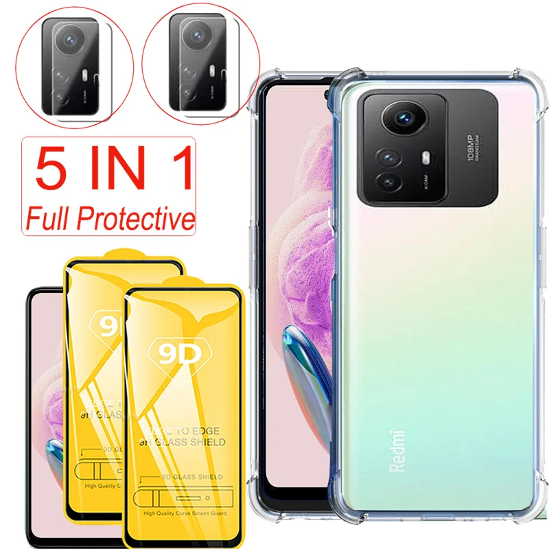 5-IN-1 Glass Screen Protector For Xiaomi Redmi Note 12S Silicone Case Redmi Note 12S Tempered Glass Redmi Note 12 S Clear Case
5-IN-1 Glass Screen Protector For Xiaomi Redmi Note 12S Silicone Case Redmi Note 12S Tempered Glass Redmi Note 12 S Clear Case