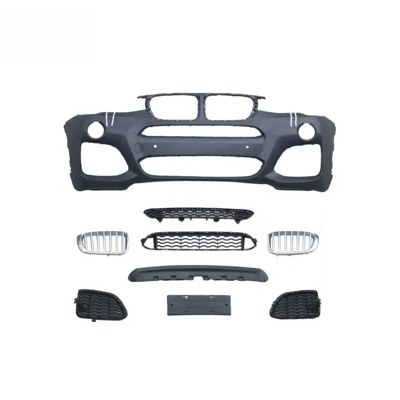 Hot Selling PP Material Car Bumpers Front Bumper X3 X4 F25 F26 2014-2018 Upgrade MT Style Car Bodykit
Hot Selling PP Material Car Bumpers Front Bumper X3 X4 F25 F26 2014-2018 Upgrade MT Style Car Bodykit